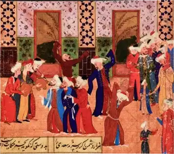 Sufi dancing during sama’s gathering